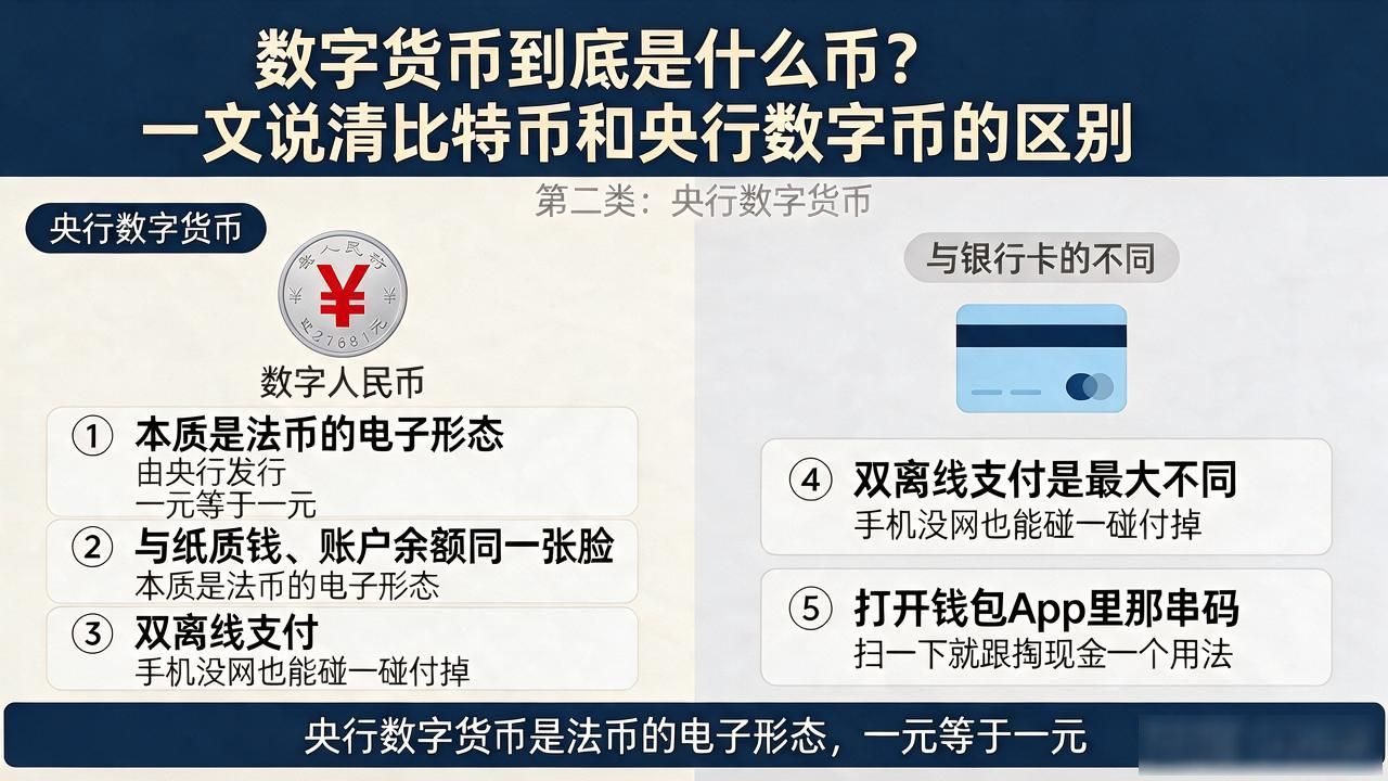 数字货币到底是什么币？一文说清比特币和央行数字币的区别