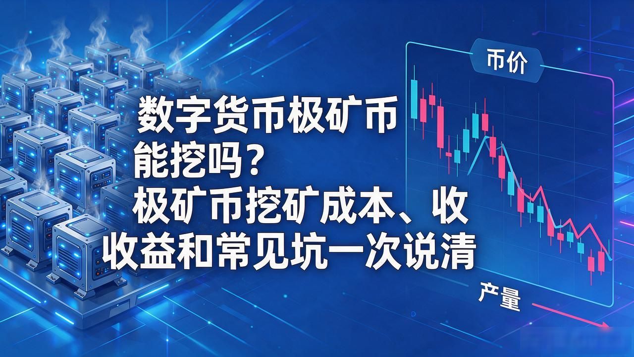 数字货币极矿币能挖吗？极矿币挖矿成本、收益和常见坑一次说清