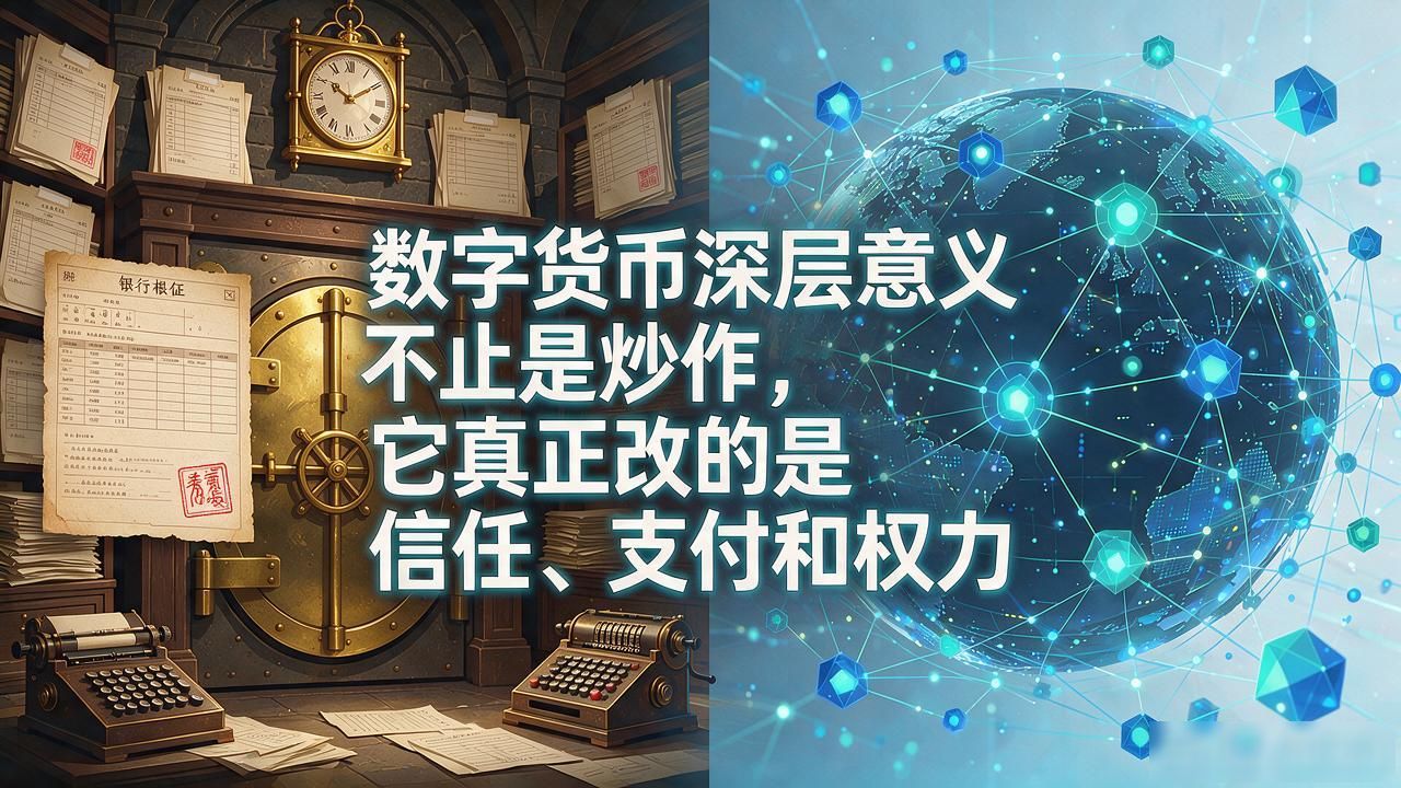 数字货币深层意义不止是炒作，它真正改的是信任、支付和权力