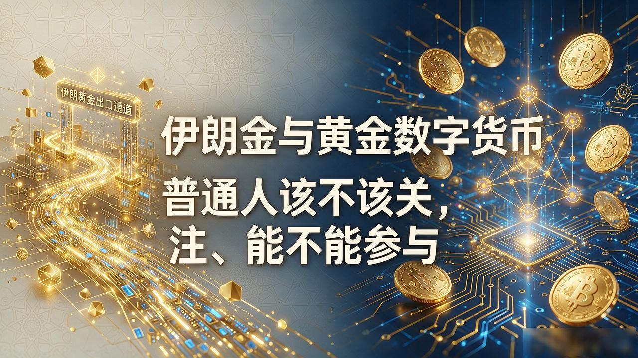 伊朗金与黄金数字货币，普通人该不该关注、能不能参与