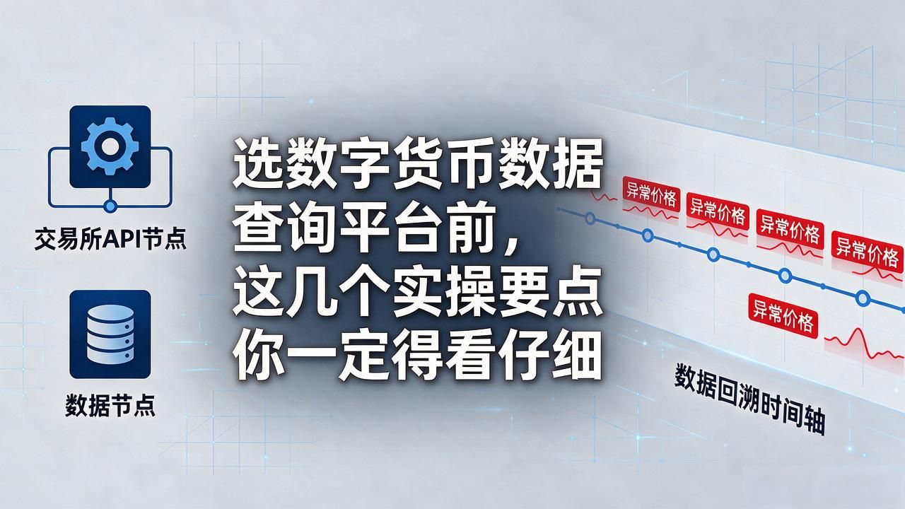 选数字货币数据查询平台前，这几个实操要点你一定得看仔细