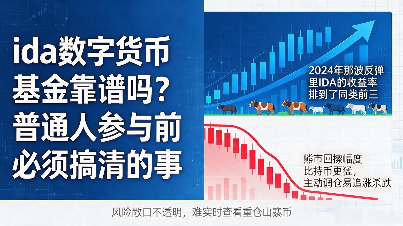 ida数字货币基金靠谱吗？普通人参与前必须搞清的事