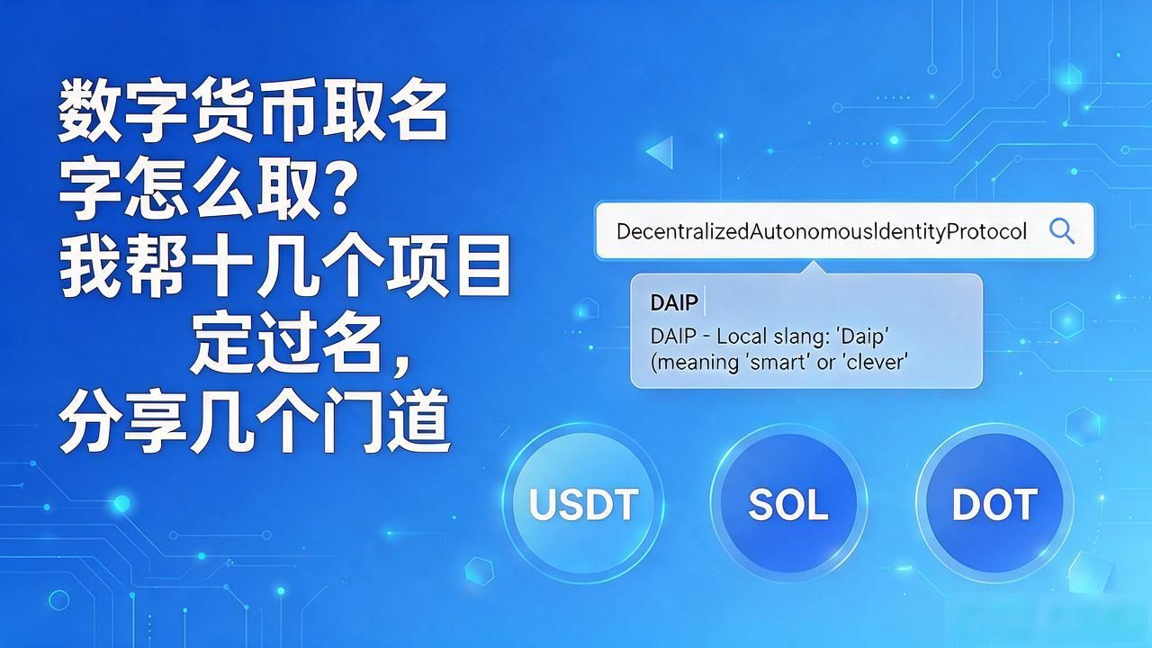 数字货币取名字怎么取？我帮十几个项目定过名，分享几个门道