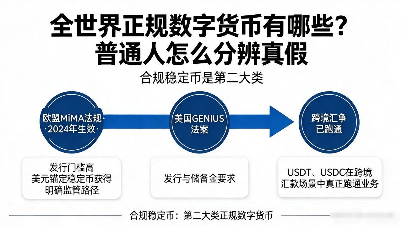 全世界正规数字货币有哪些？普通人怎么分辨真假