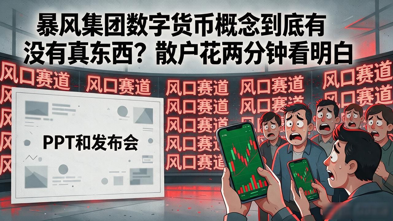 暴风集团数字货币概念到底有没有真东西？散户花两分钟看明白