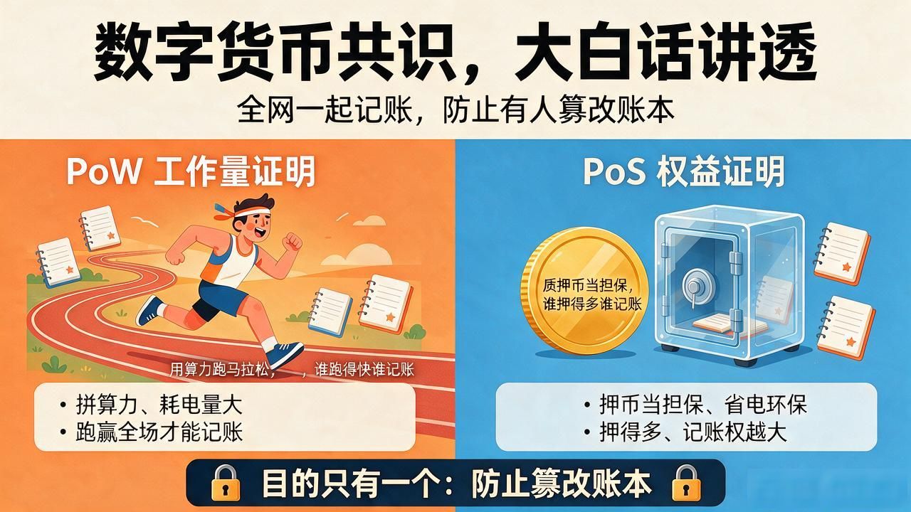 数字货币共识到底是啥意思？查半天没看懂？这篇用大白话给你讲透了