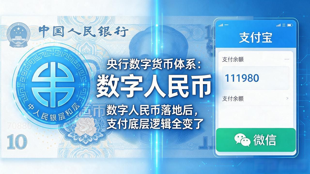 央行数字货币体系：数字人民币落地后，支付底层逻辑全变了