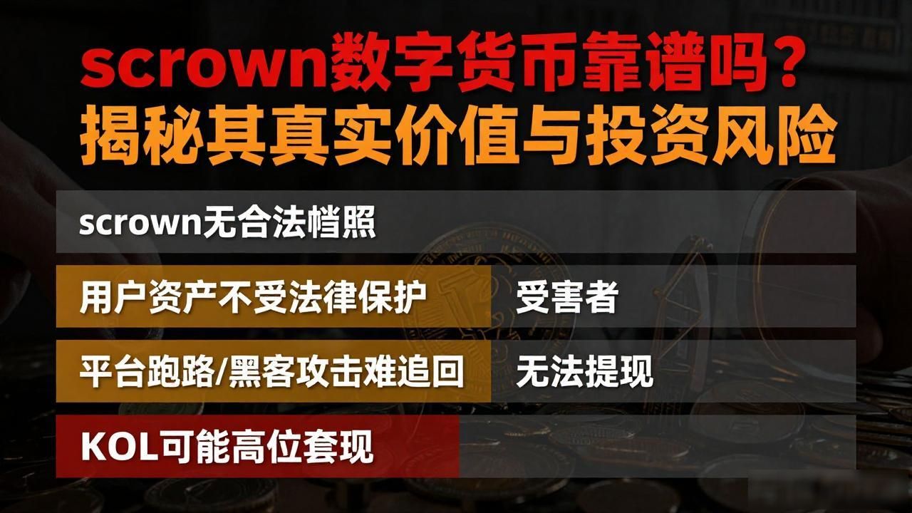 scrown数字货币靠谱吗？揭秘其真实价值与投资风险