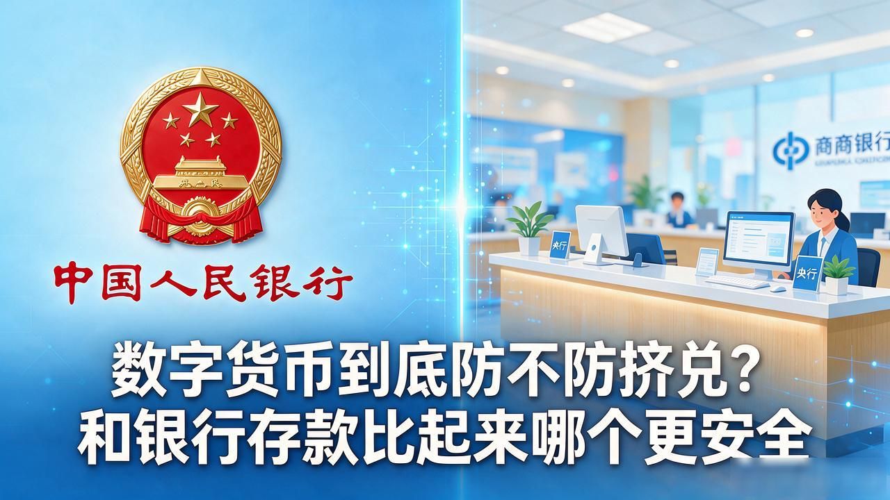 数字货币到底防不防挤兑？和银行存款比起来哪个更安全
