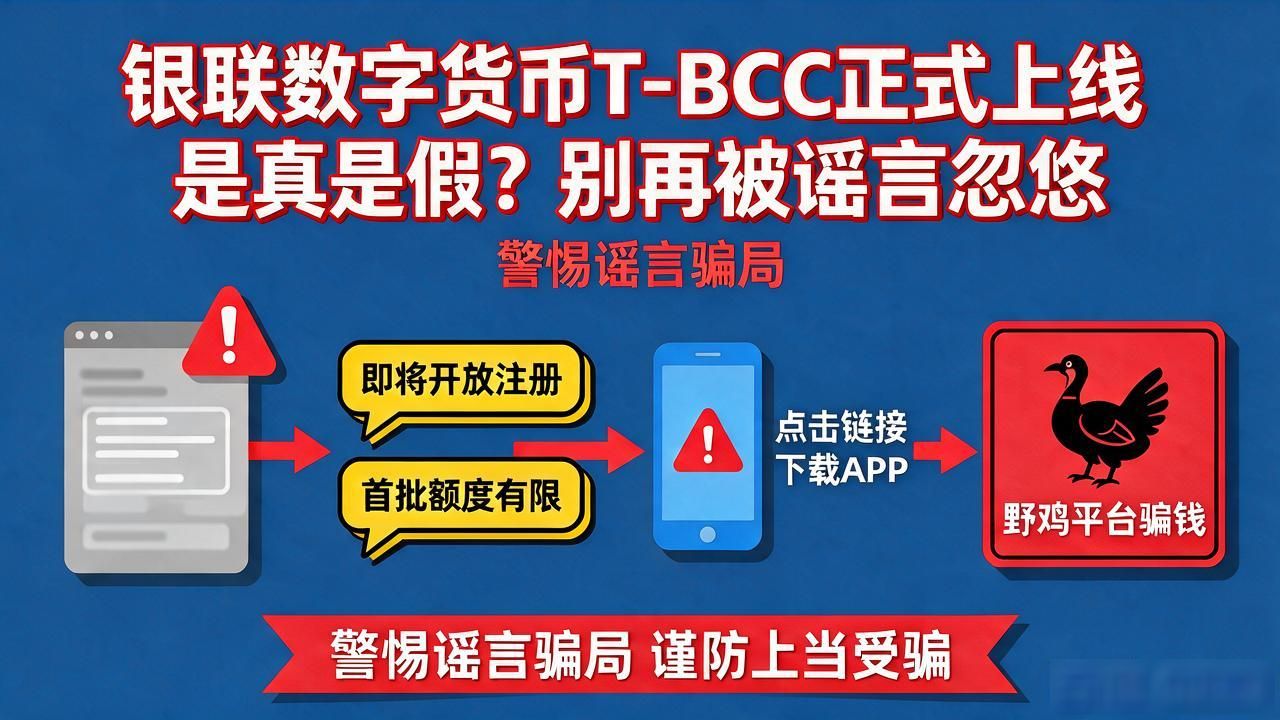 银联数字货币T-BCC正式上线是真是假？别再被谣言忽悠