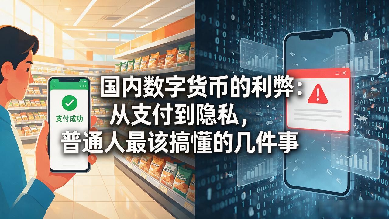 国内数字货币的利弊：从支付到隐私，普通人最该搞懂的几件事